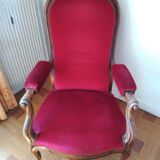 Armchair with its matching footrest