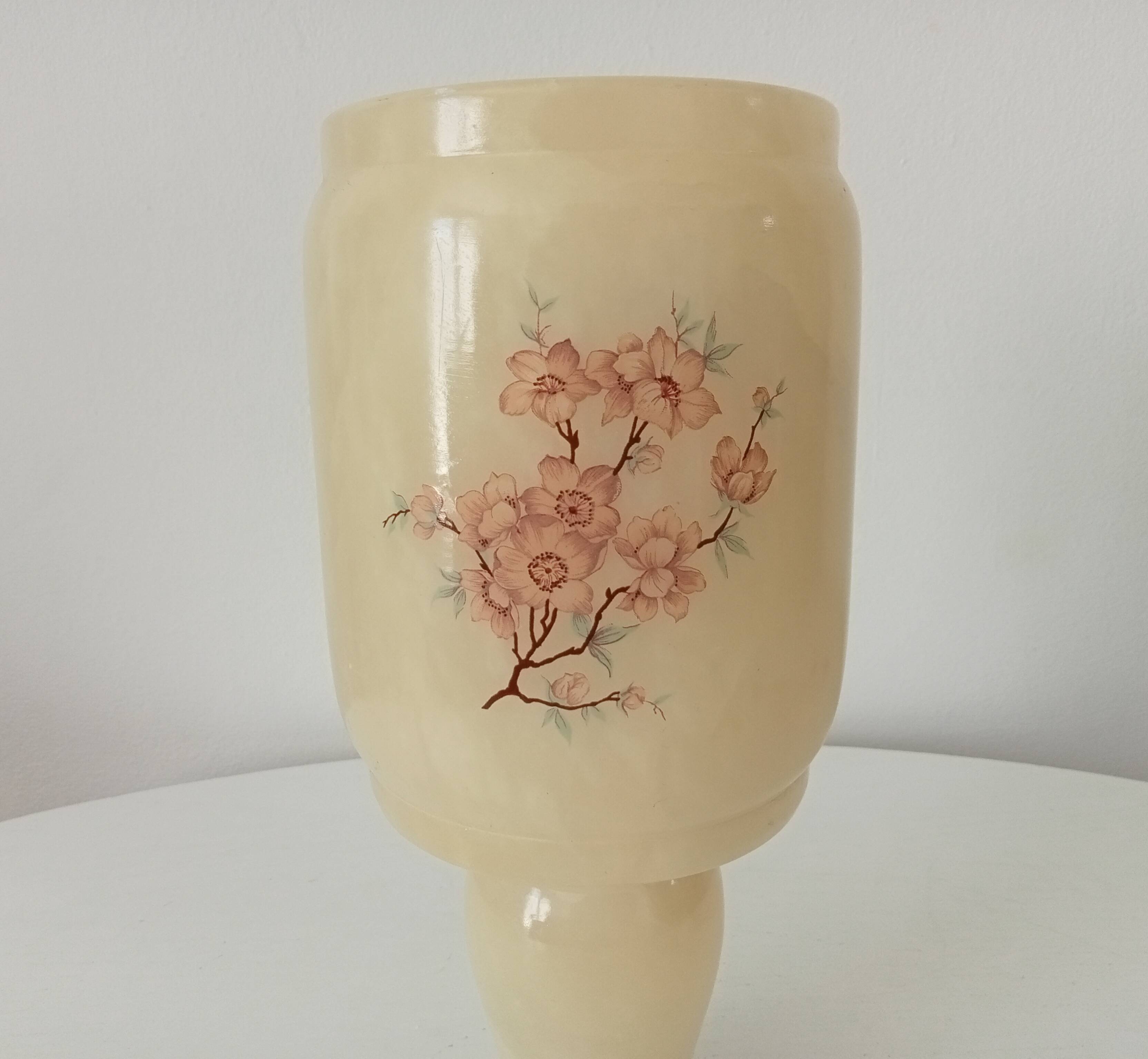 Italian marble table lamp 60s/70s