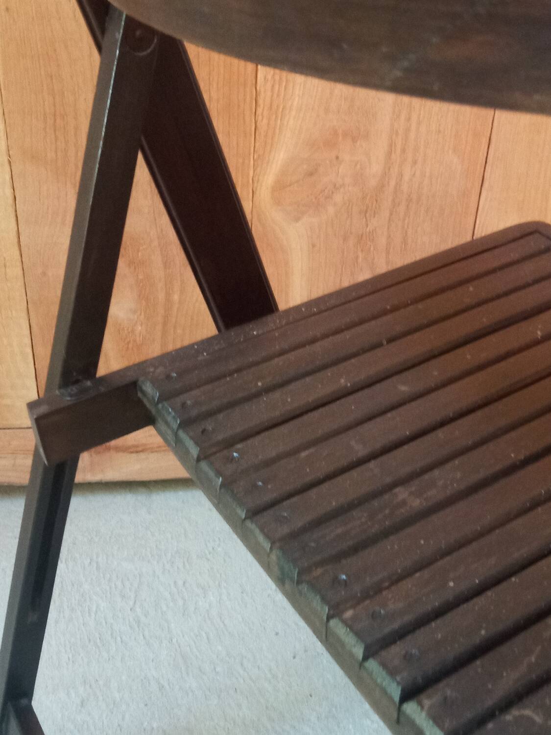 Vintage wooden folding chair