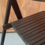 Chaise vintage pliante en bois
