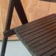 Chaise vintage pliante en bois