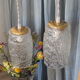 Walking lamp - Globe frosted glass 50s