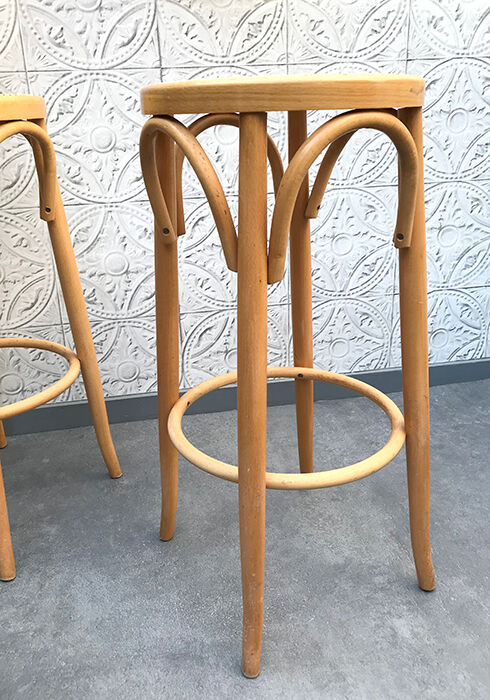 Cane bar stool