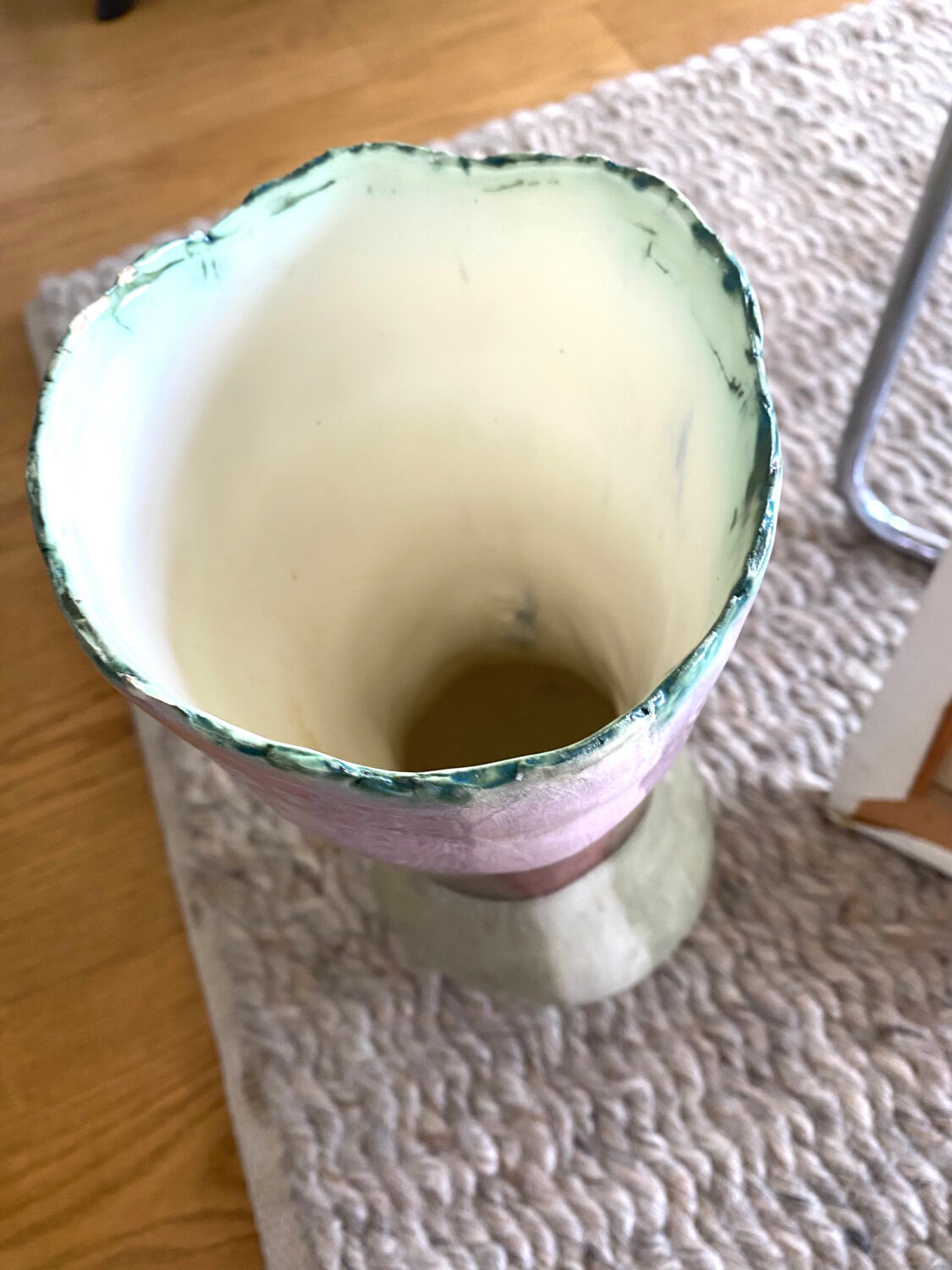 Large enamelled ceramic vase E Bailot "Médée"