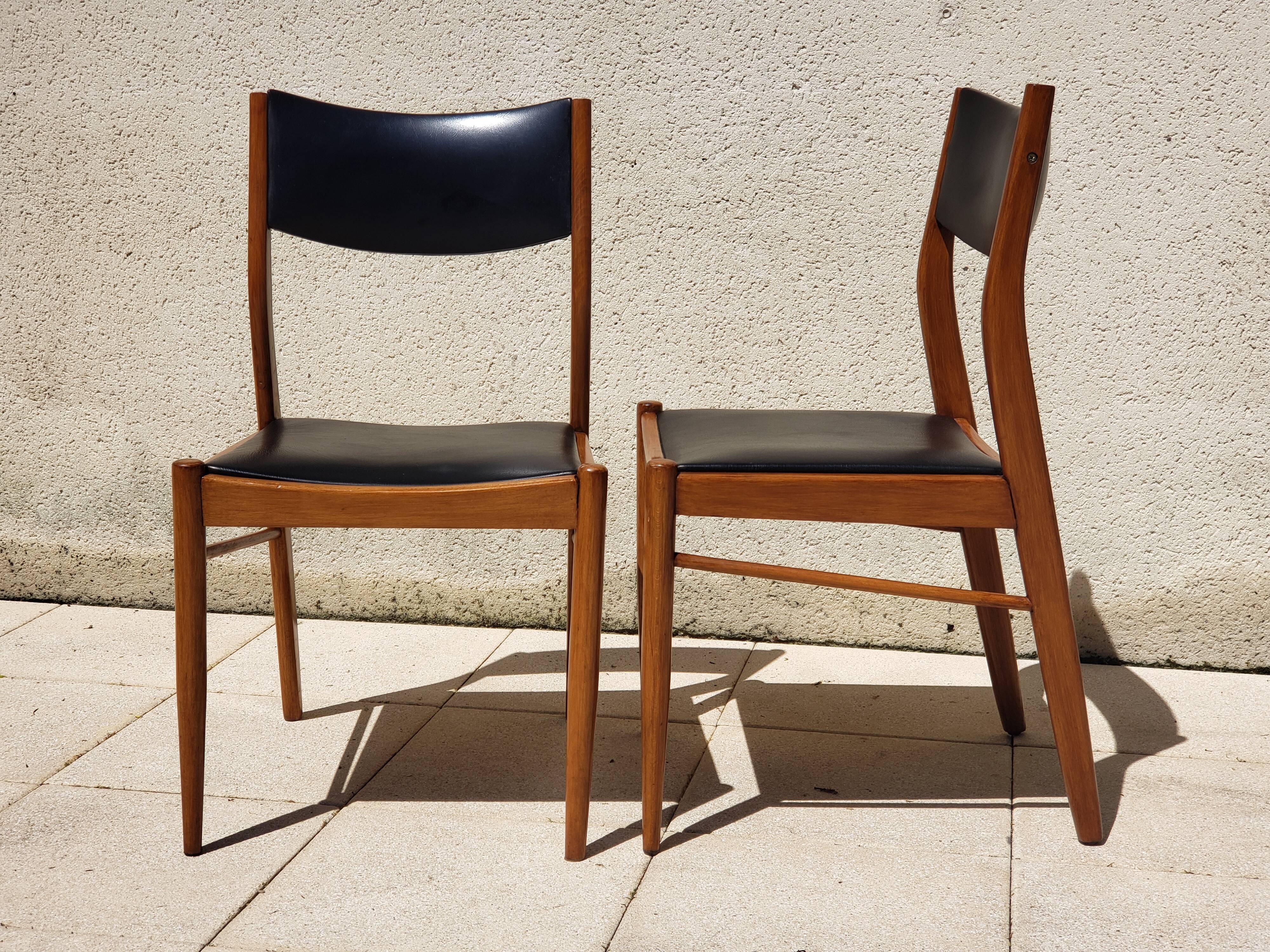 4 vintage chairs from the 50s/60s