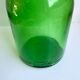 Green glass apothecary decanter made in belgium 70s