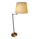 Walter von Nessen brass swivel-arm floor lamp with uplight, 1960s