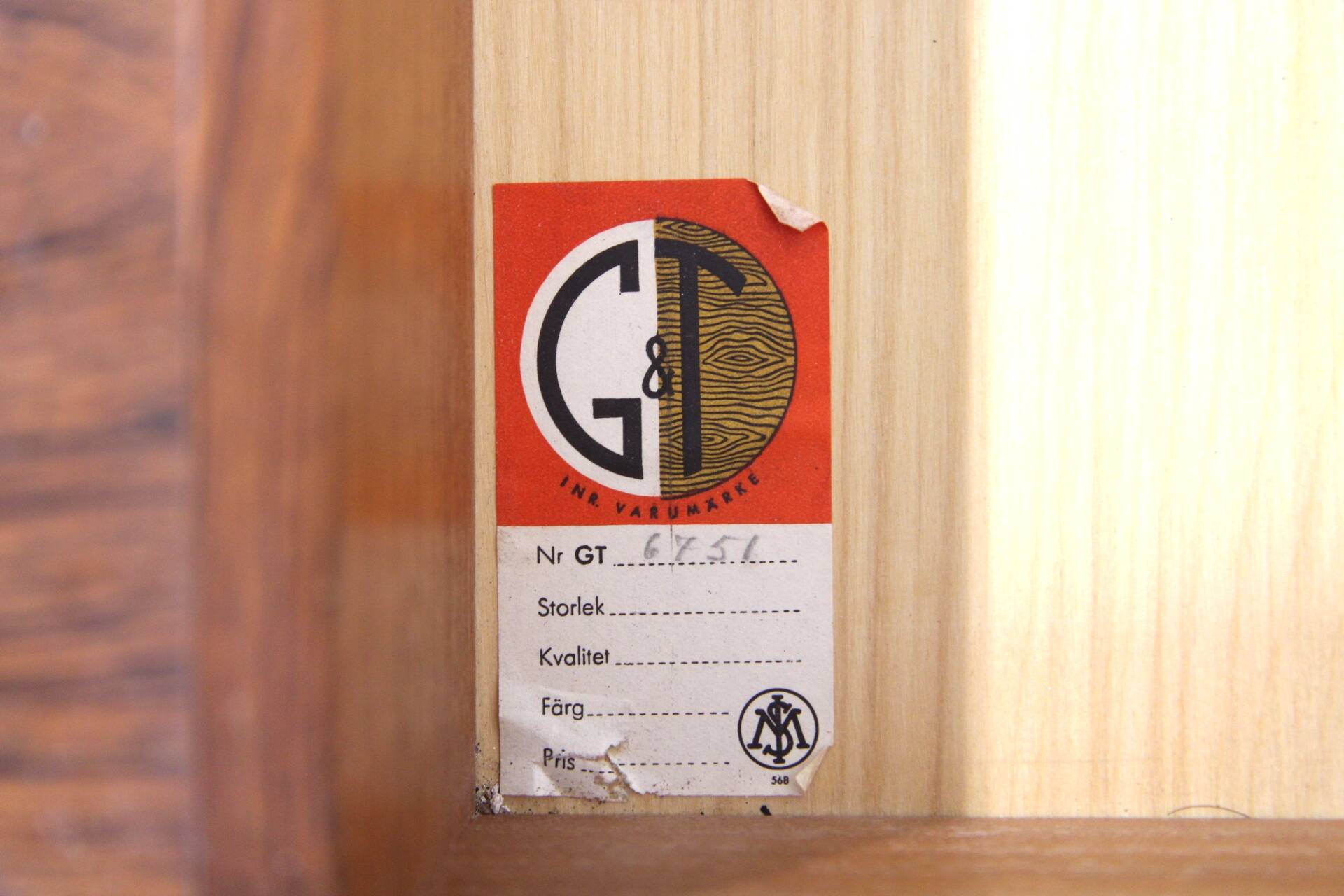 Coiffeuse scandinave en palissandre, Glas & Trä, Suède, 1960