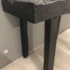 Console bois finition shou-sugi-ban en bois brulé avec traitement