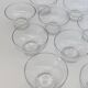 Set of 12 dessert / ice cream bowls in crystal - Daum Nancy France - Circa