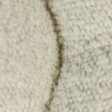 Pouf with white curls, contemporary work