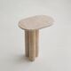 Table d'appoint Trio n° 3 en travertin