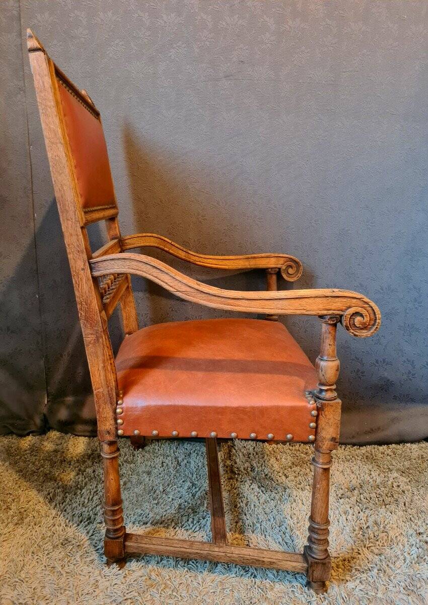 20th century oak armchair