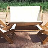 Garden furniture 3 rooms Pierre Beguet 70s