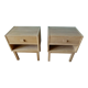 Pair of oak bedside tables, Denmark 1970