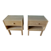 Pair of oak bedside tables, Denmark 1970