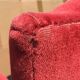 Paire de fauteuils crapaud Napoléon III en velours rouge