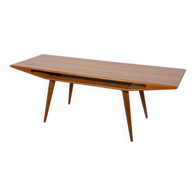 Table Basse Modèle 100 en Teck de Omann Jun, Danemark, 1950s