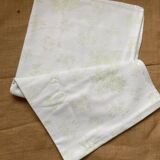 Pale green tablecloth