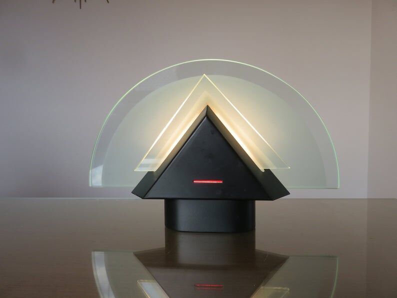 Graphic lamp "half moon" 1980s era Memphis