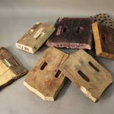 Set of 8 printing plates XIXth