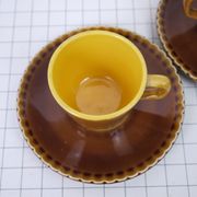 Deux tasses et soucoupes Digoin