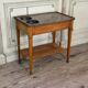 Louis XVI refreshment table in mahogany, brass and marble, 18th century.