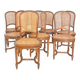 Suite de 8 chaises de style Louis XVI