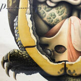 Antique poster from the beginning of the 20th century Paul Pfurtscheller "turtle" 1913