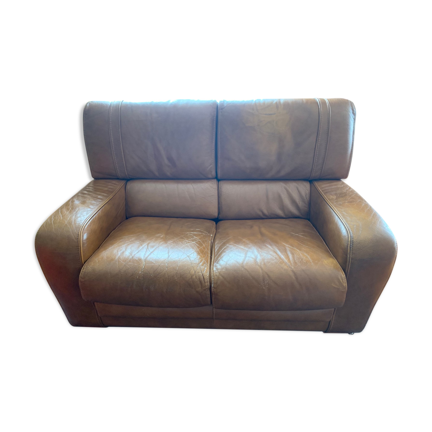Sofa 2 places leather