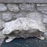 Old cast iron planter large louis XV style model