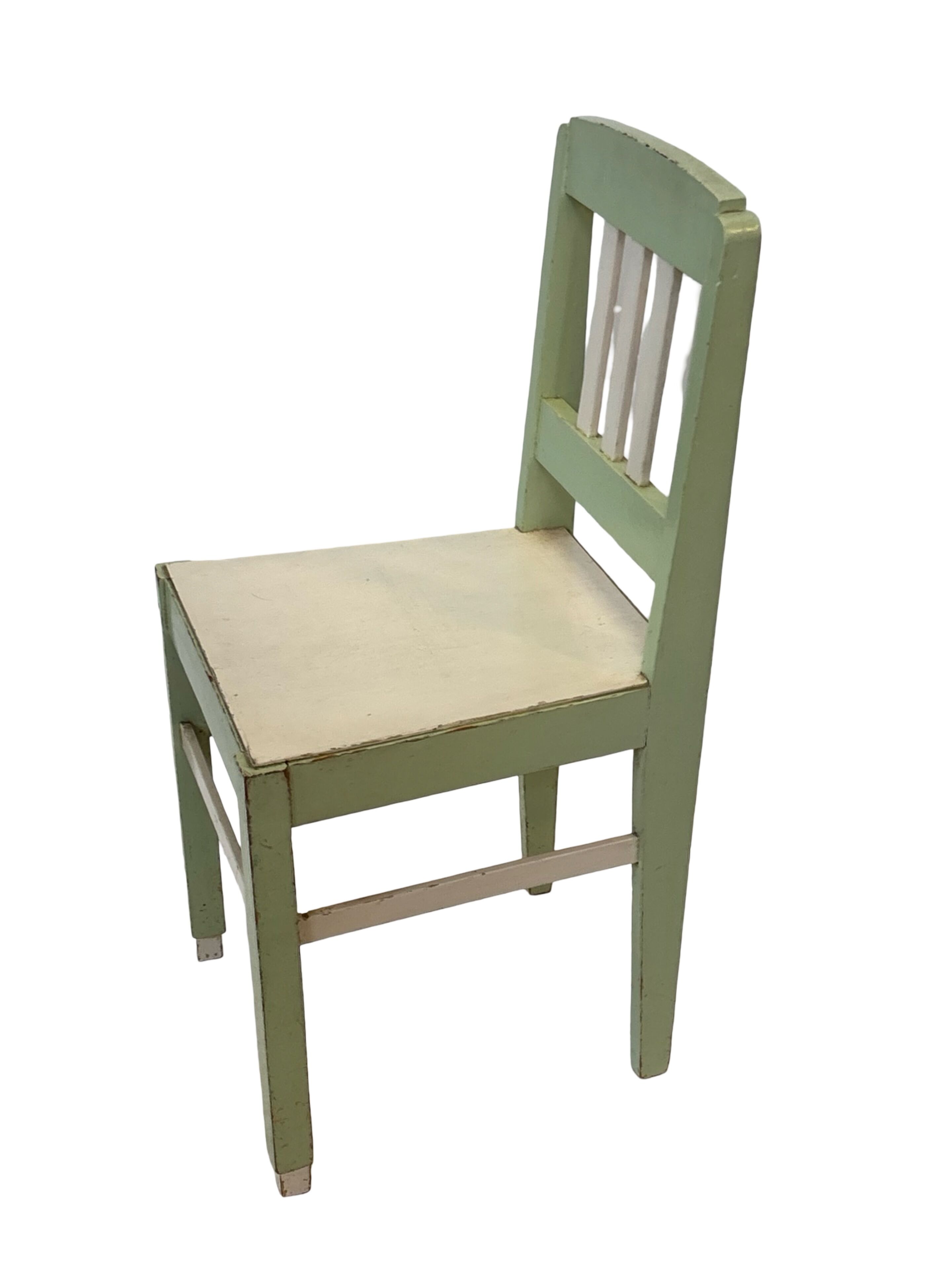 Chaise Art Déco vintage, style de design minimaliste, bois "de stijl"