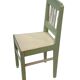 Chaise Art Déco vintage, style de design minimaliste, bois "de stijl"