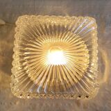 Vintage glass ceiling light - mid 20th century