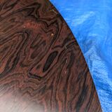 Extendable rosewood dining table with butterfly leaf, vintage Scandinavian