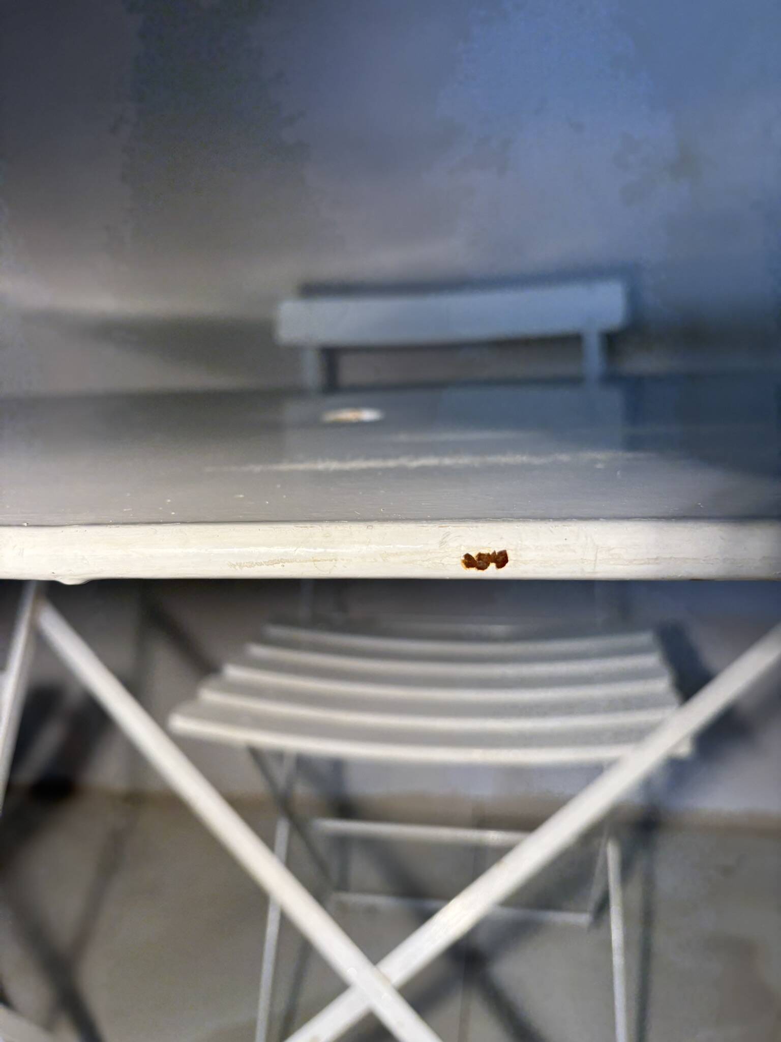 Bistro-style folding garden furniture set – table and 3 chairs