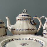 Coffee service Émile Bourgeois Grand Dépôt, décor Rouen XIXth
