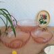 Trio of rosaline salad bowls twisted arcoroc