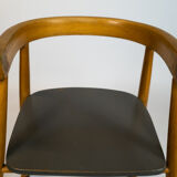 Chaise haute en bois pour enfant par Nanna Ditzel Danemark 1960