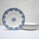 Series of 10 old Terre de Fer plates by L.G. for the earthenware factory of Clairefontaine