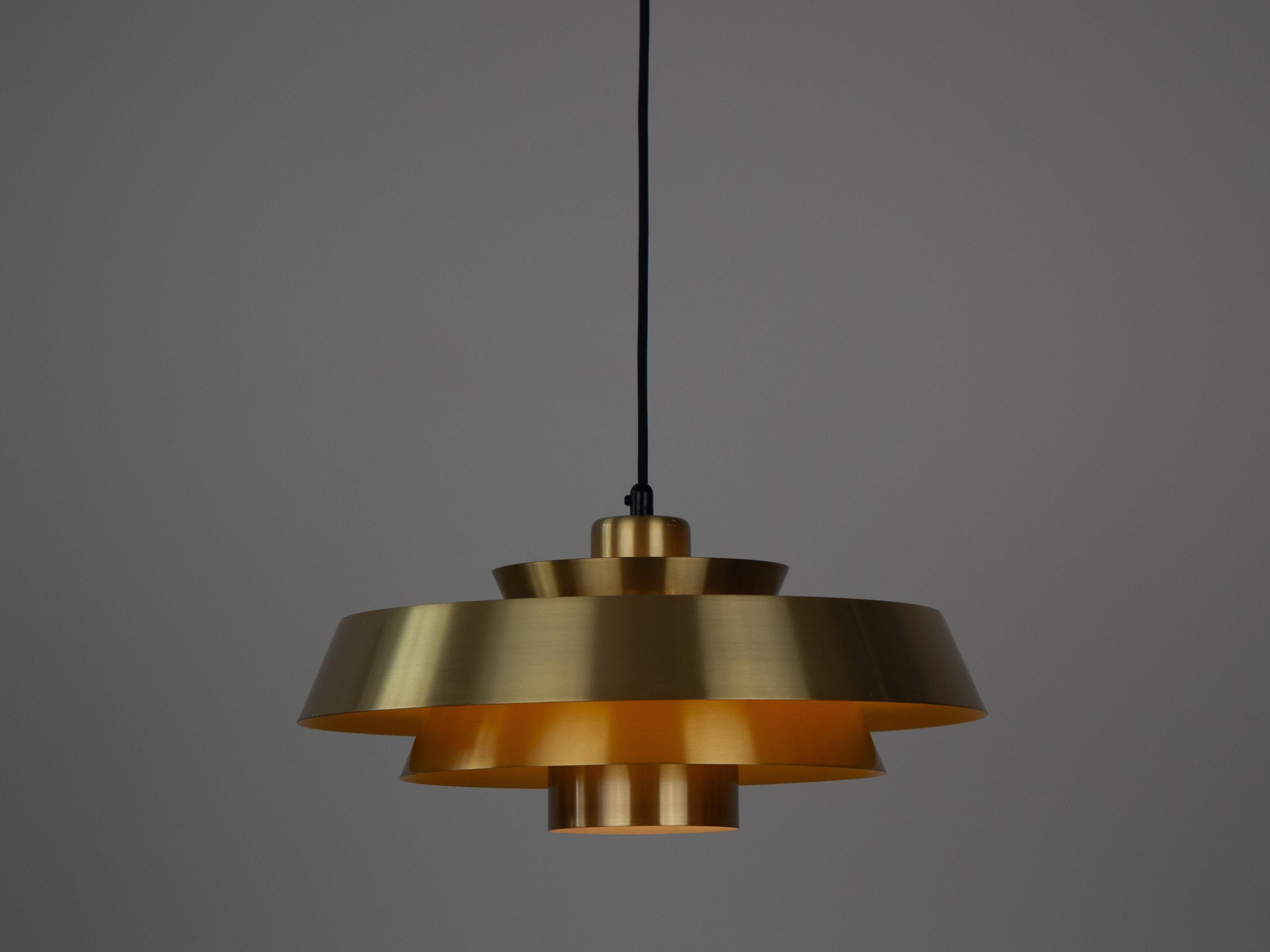 Danish vintage pendant lamp Nova by Jo Hammerborg, Fog og Morup, 1963