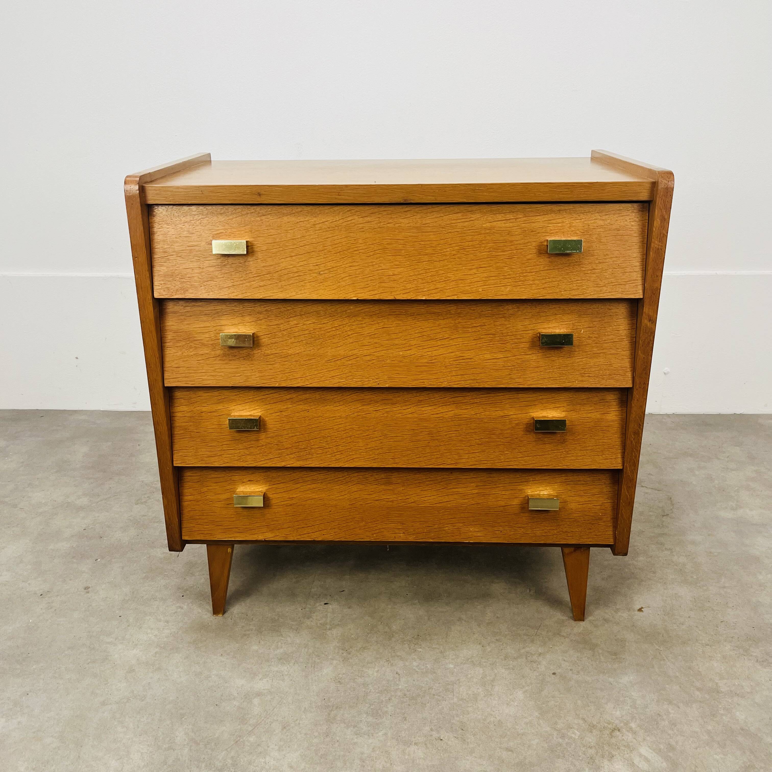 Commode vintage pieds compas