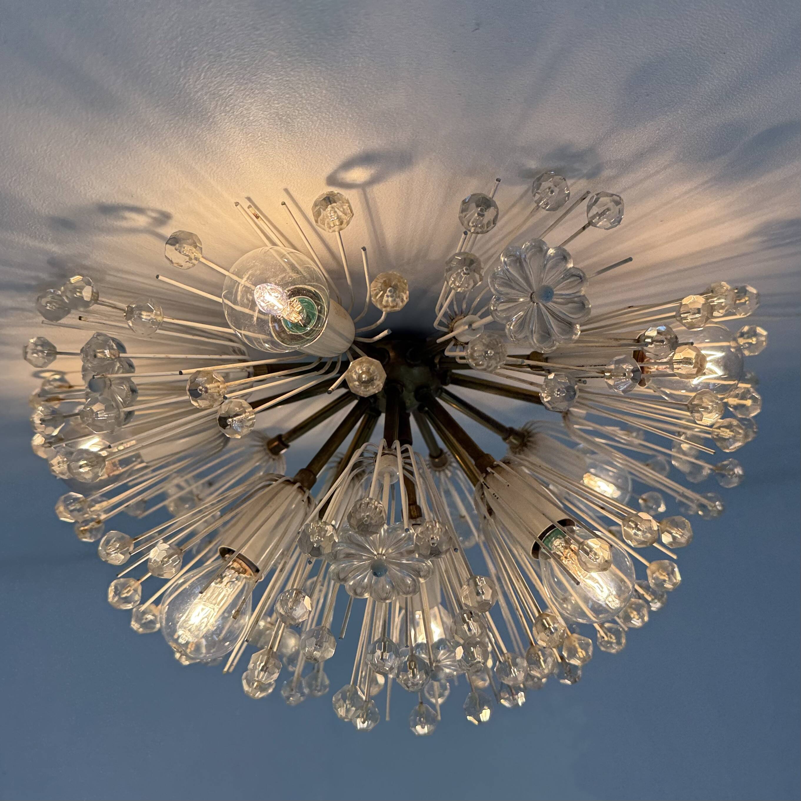 Snowball Ceiling Lamp by Emil Stejnar for Rupert Nikoll, 1950s