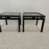 Pair of Pierre Vandel side tables, Paris, 1970s