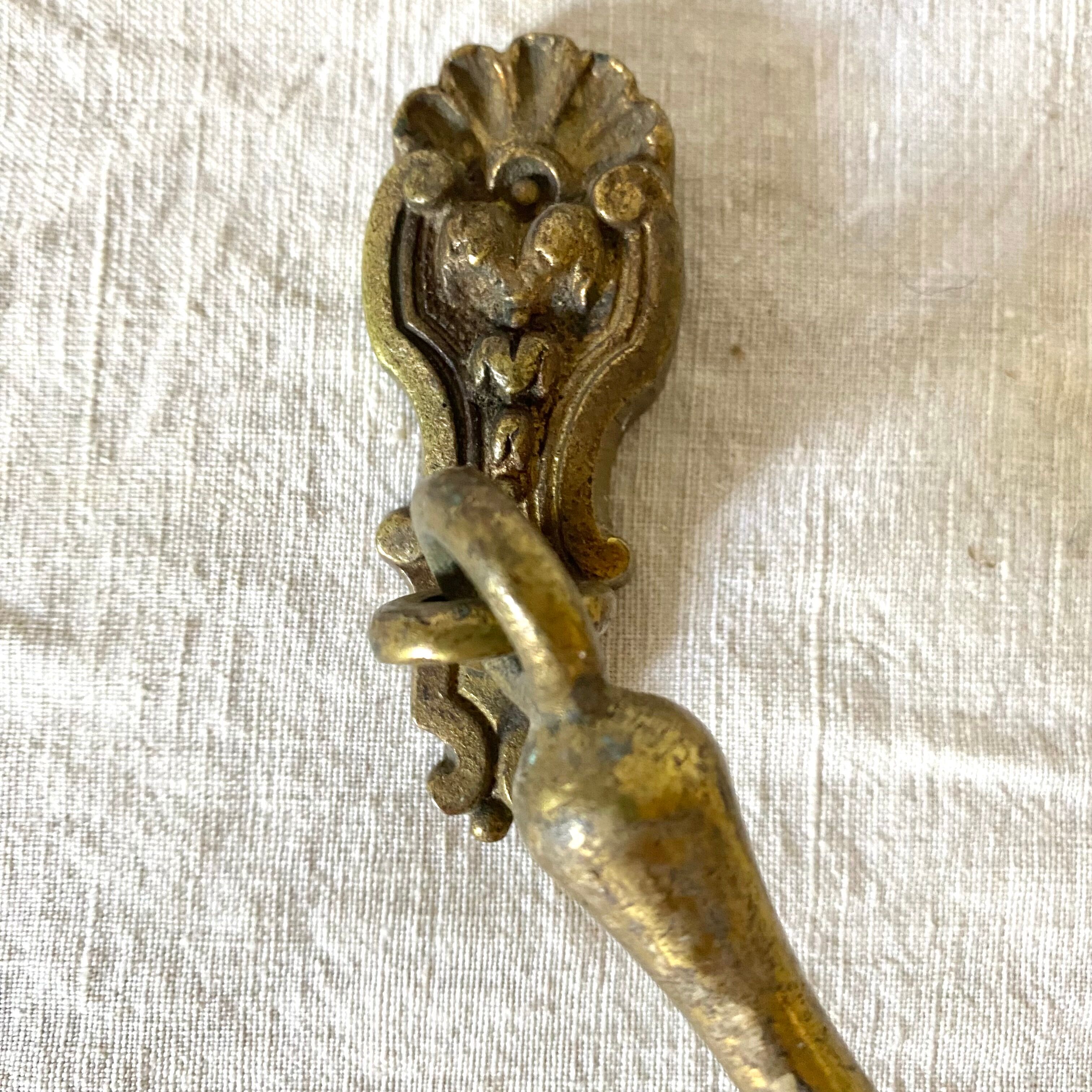 Old bronze curtain blaze
