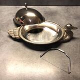 Silver-plated foie gras dome