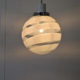 Suspended Murano glass lamp attributed to Venini, 1970s.