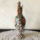 Carafe pitcher with handle, Vallauris style, sea foam, HYERES, vintage 60s