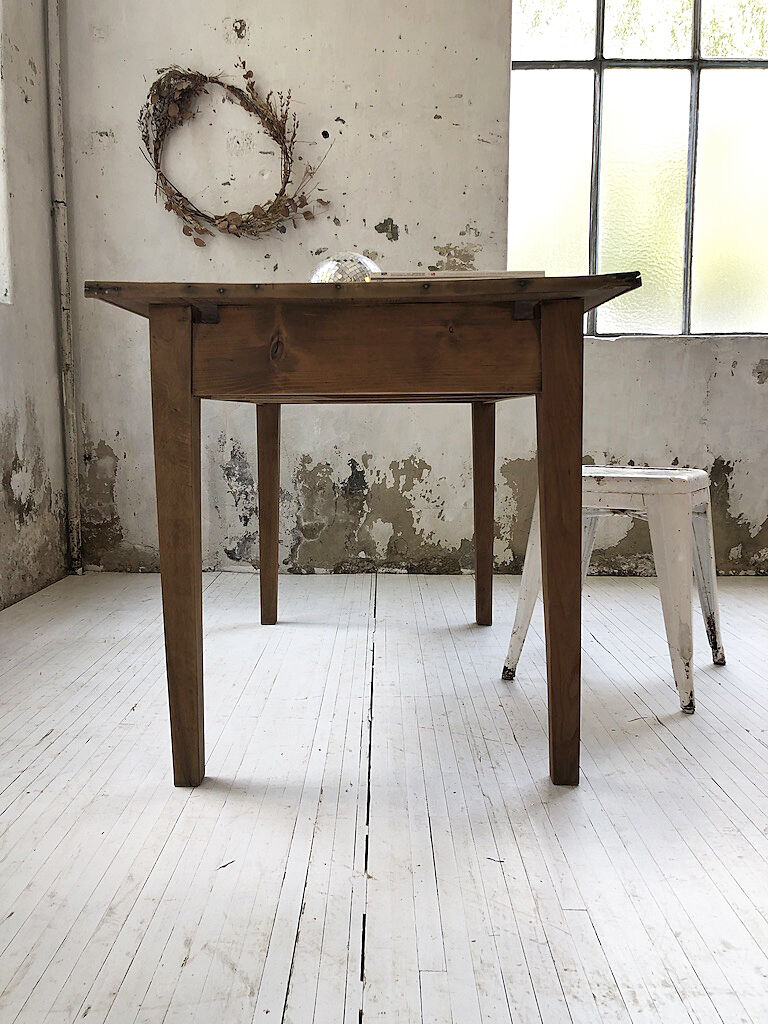 Pine and oak farm table