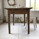 Table de ferme en pin et chêne
